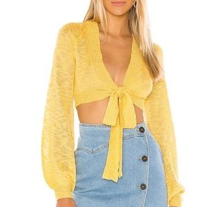 NWT Majorelle cropped tie sweater